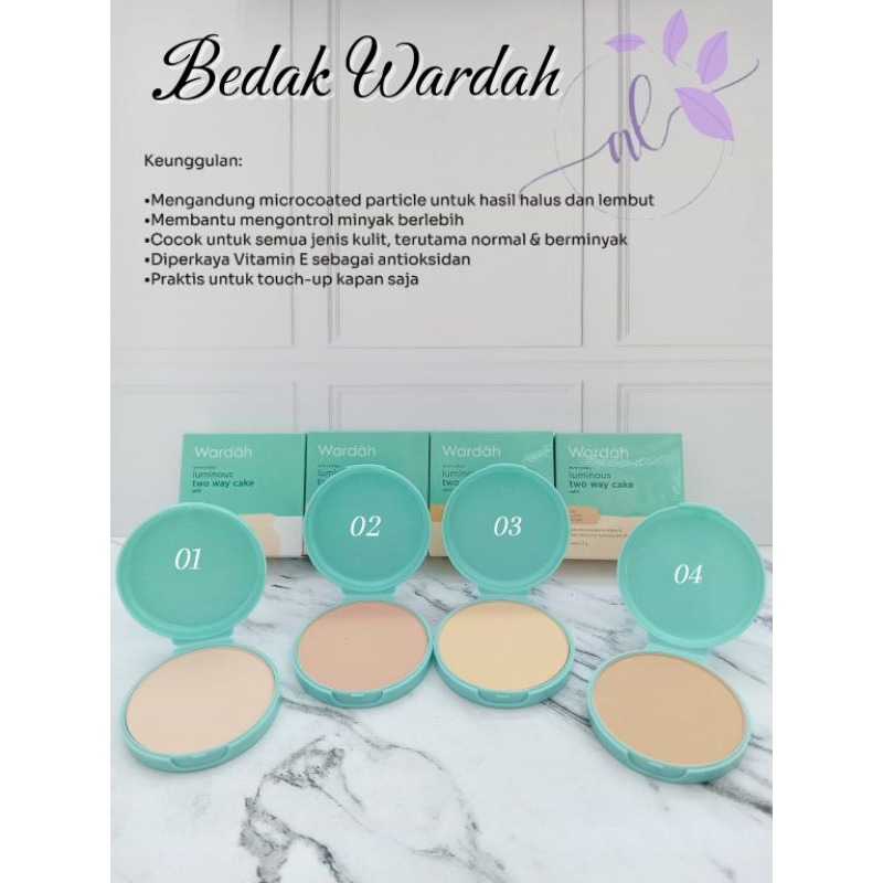 BEDAK PADAT WARDAH / TWO WAY CAKE WARDAH LUMINOUS