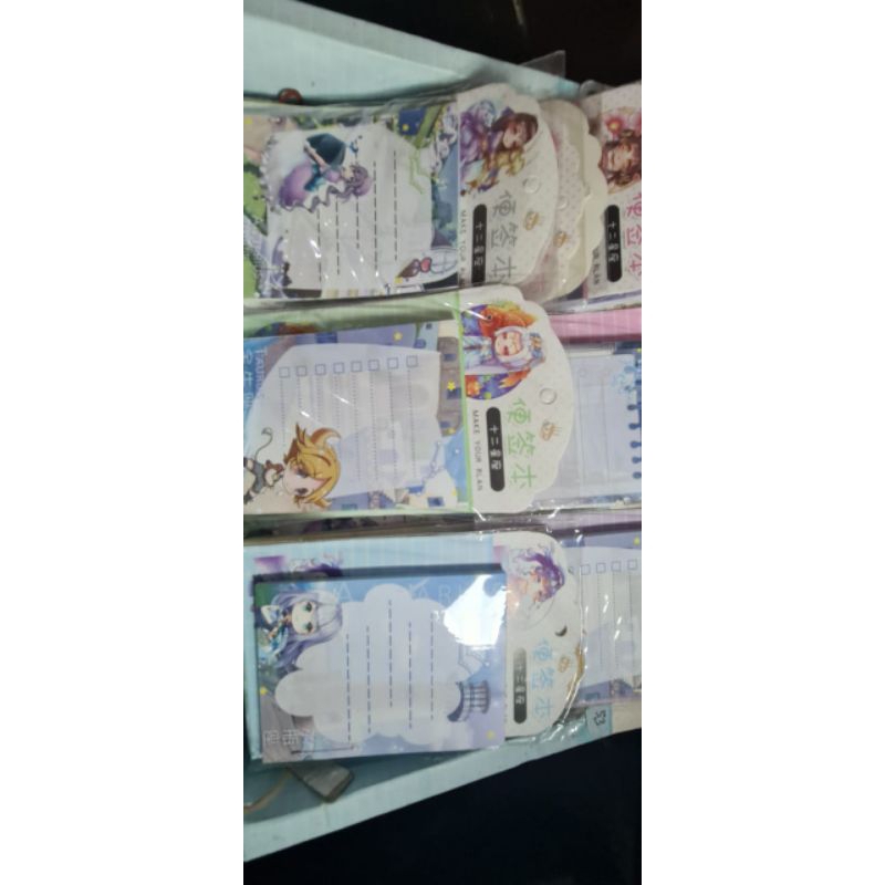 Memo kecil gambar zodiak / notepad note sticky