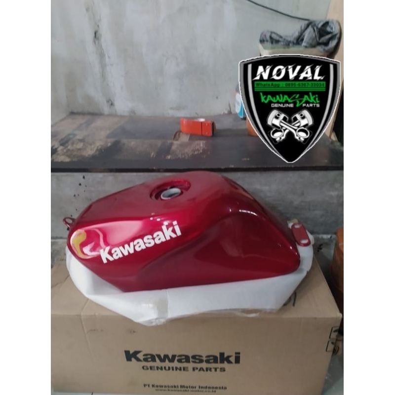 TANGKI NINJA RR OLD MERAH MARUN 2008 STIKER ORIGINAL