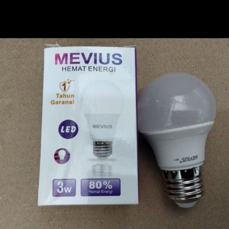 MEVIUS LAMPU 3 WATT CAHAYA KUNING