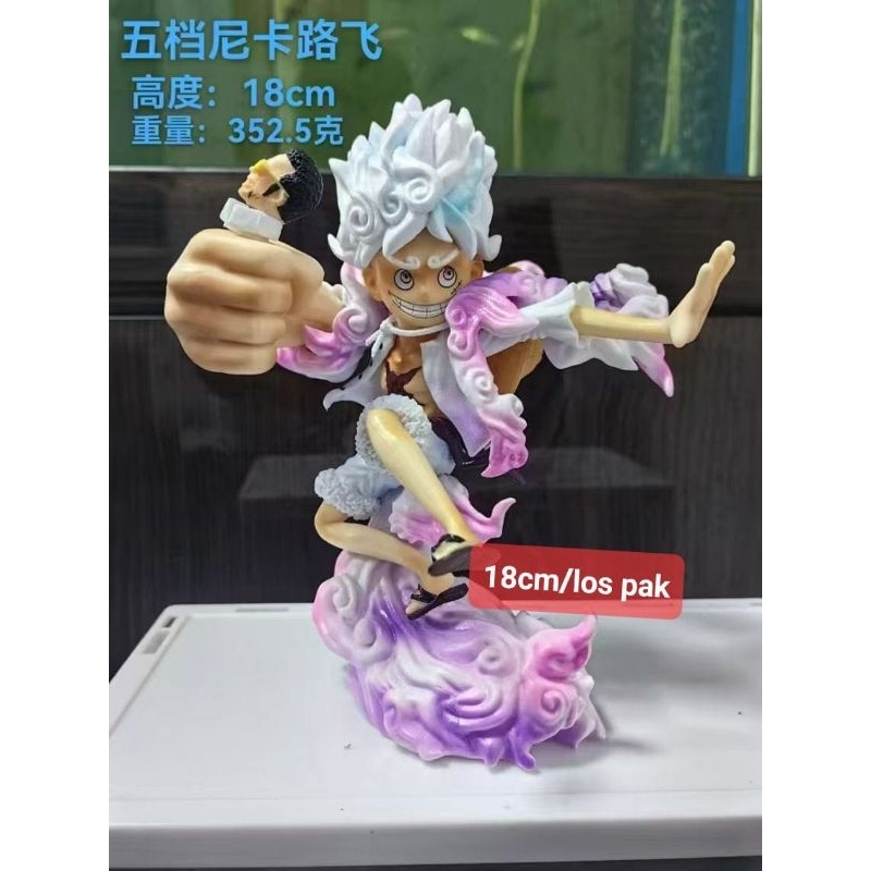 action figure one piece Luffy gear 5 vs borsalino