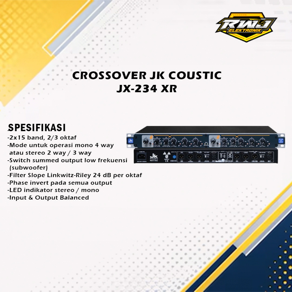 CROSSOVER JK COUSTIC JX-234 XR