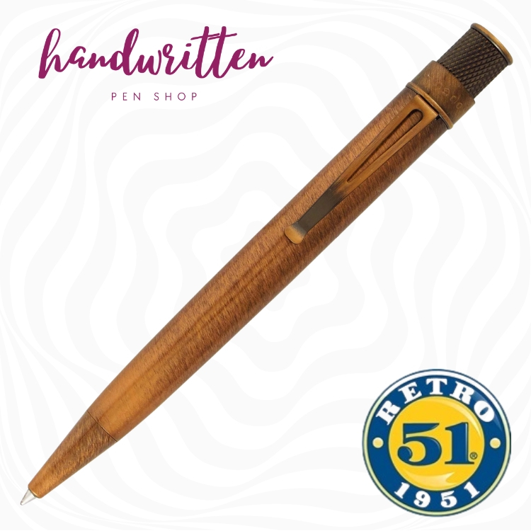 

RETRO 51 Lincoln Antique Copper Tornado Rollerball Ballpoint Pen / Pulpen Sign Pen
