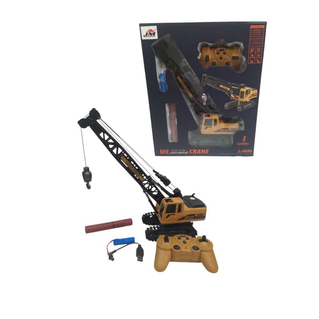 Mainan Anak RC Die Cast Crane Mainan Remote Control
