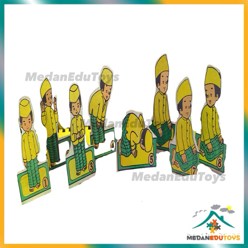Maket Sholat Laki-Laki Peraga Sholat yang baik dan benar-MedanEduToys