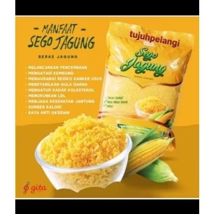 

Beras jagung / sego Jagung 700 gram low calorie beras sehat tinggi serat