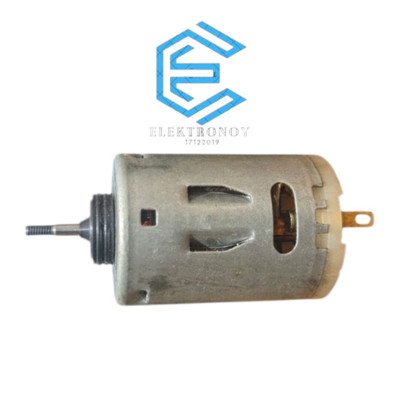 Motor DC RS385 12V AS 1/2cm DC Dinamo Untuk Bor, Hairdryer, dll New Original