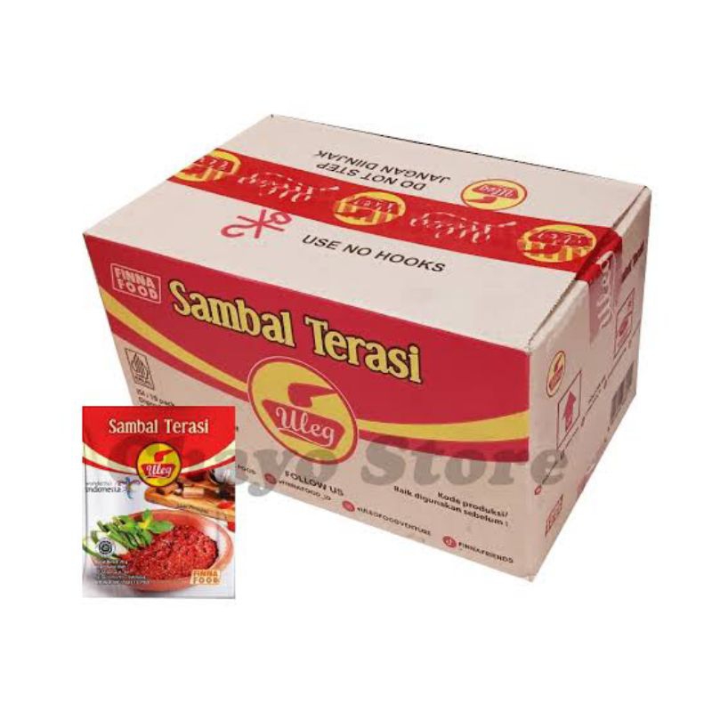 

Sambal uleg finna 1 dus isi 10 renteng / sambal terasi finna murah