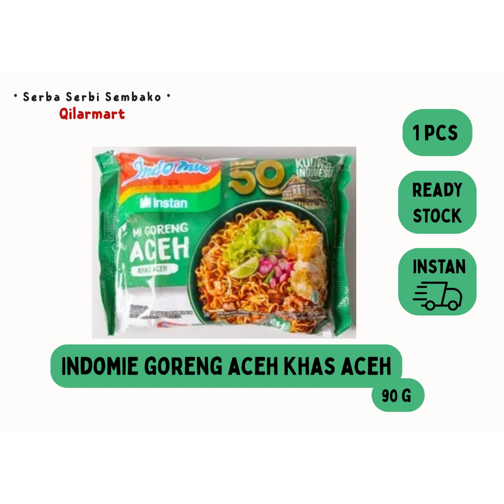 

INDOMIE ACEH KHAS ACEH MI INSTAN GORENG 90G-1 pcs