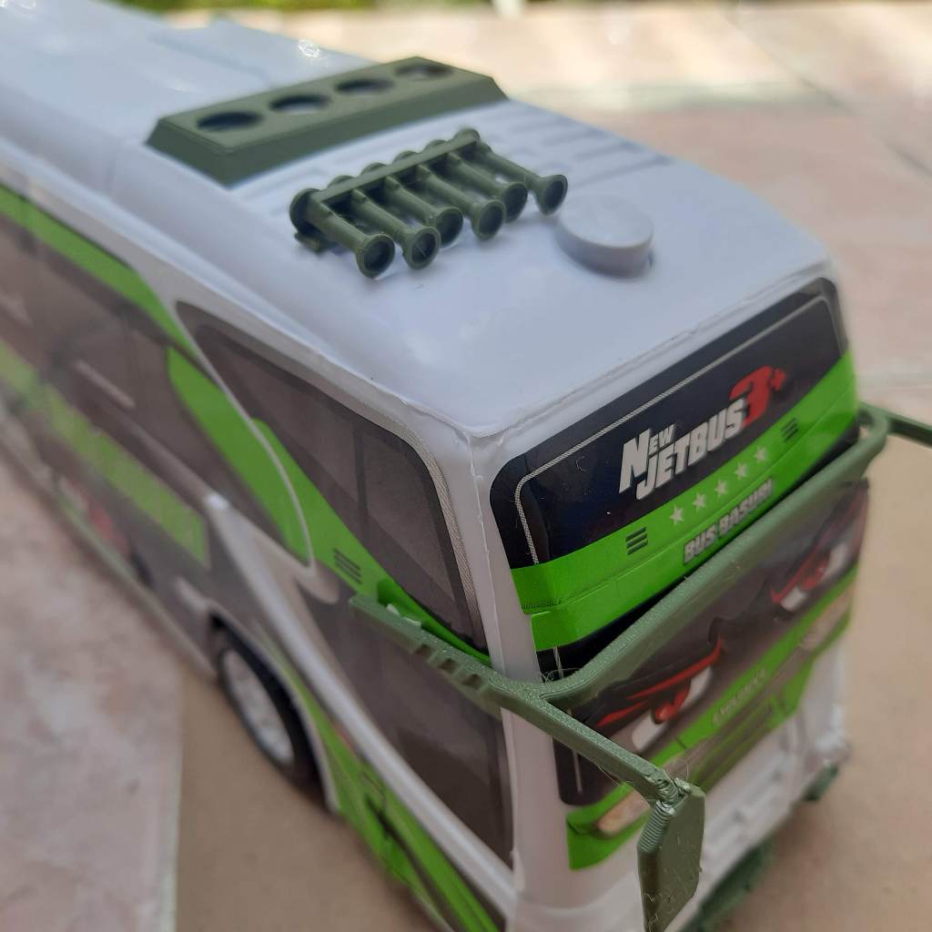Bus Telolet Horn / Terompet Telolet / Klakson Miniatur - Diorama Diecast Bus Basuri JB3 JB5