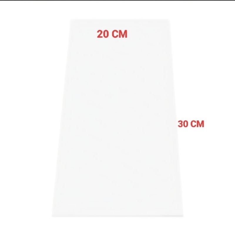 PLYWOOD MELAMIN PUTIH 20 X 30 CM