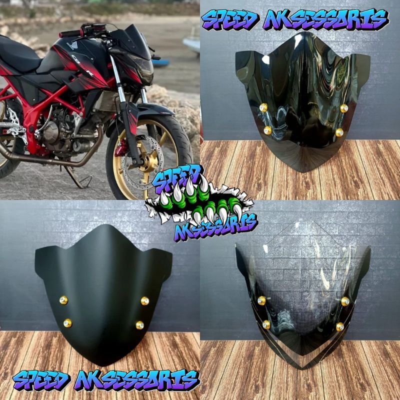 Visor variasi Honda CB150R model terbaru plus baut variasi kualitas terbaik