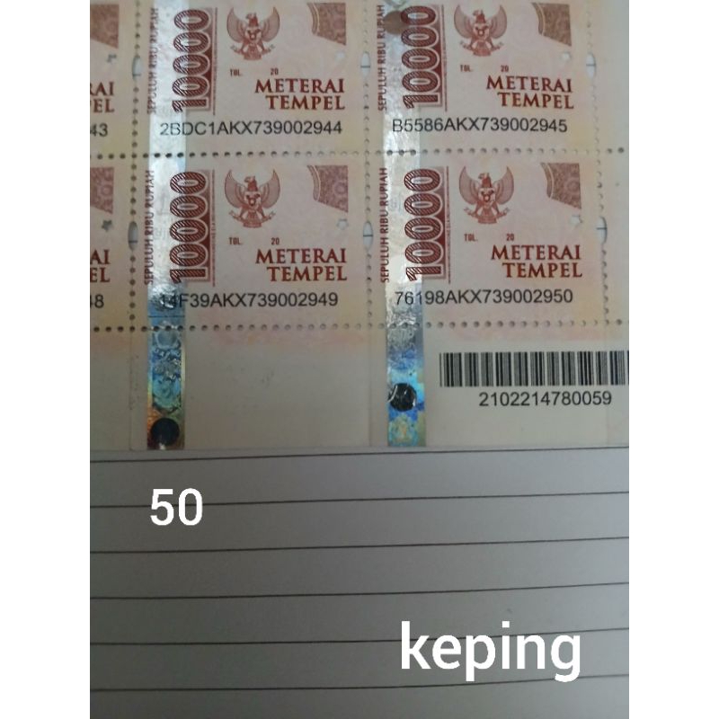 

materai tempel 10.000