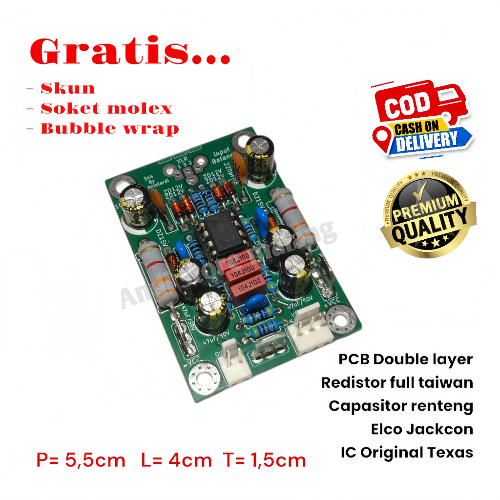 Kit Modul Input Blance Audio Amplifier