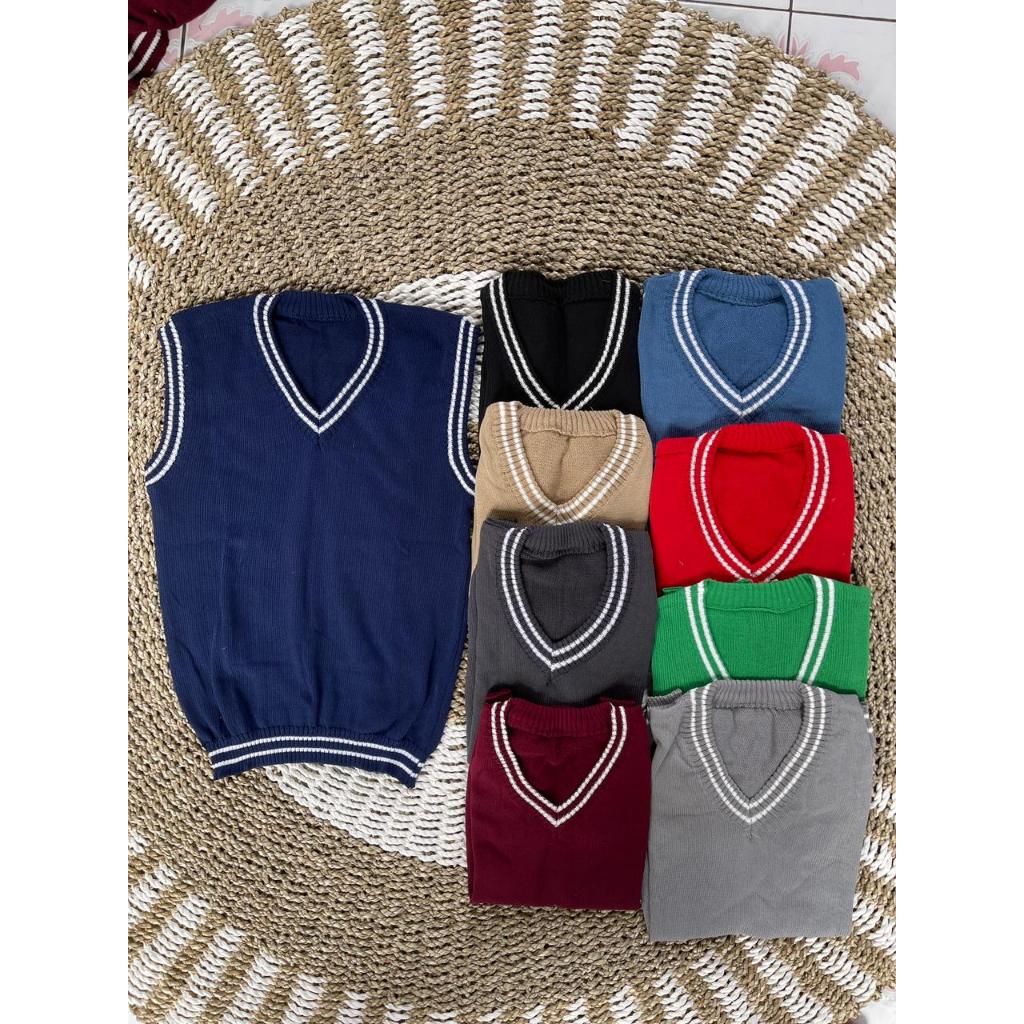 Rompi rajut-vest rajut anak sekolah TK-SD-SMP-SMA-DEWASA vest knitwear korean stylrompi rajut wanita