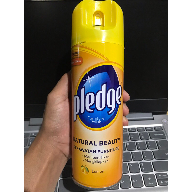 Pledge Aerosol lemon330ml pembersih furniture dan pengkilap motor/ mobil