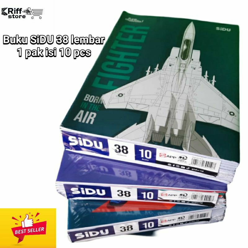 

Buku tulis SIDU 38 lembar 1pak 10 pcs