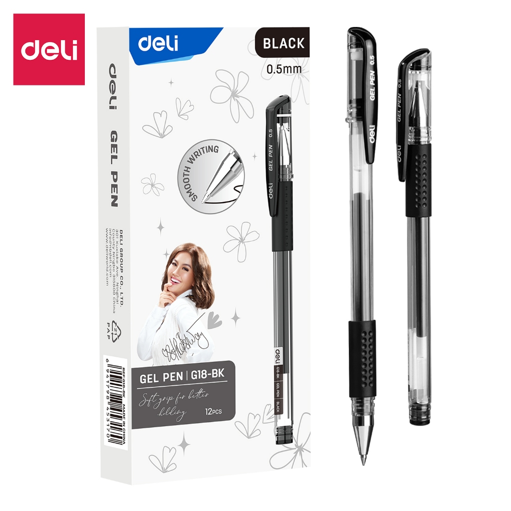 

Bolpen Gel Deli CG-18 Black