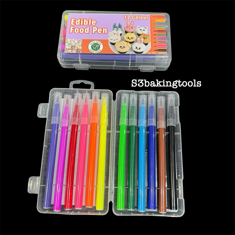 

edible food pen 12 colour