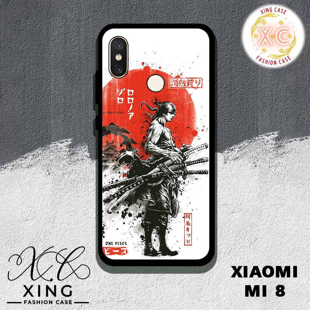 |AN06| XING CASE HP XIAOMI MI 8 GLOSSY KILAU EFEK KACA | REQUEST CASE HP CUSTOM SOFTCASE HARDCASE | 