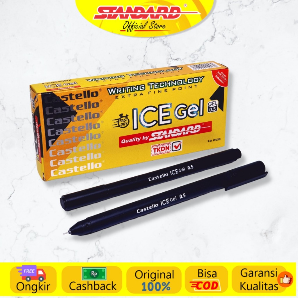 

Standard - Pulpen Castello Ice Gel 0.5 ( Alat Tulis / Pen / Ballpoint / Pena )