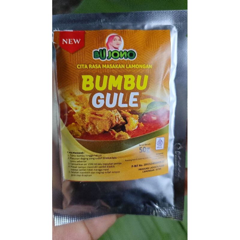 

Gule 50 gram bumbu instan Bumbu Bu jono