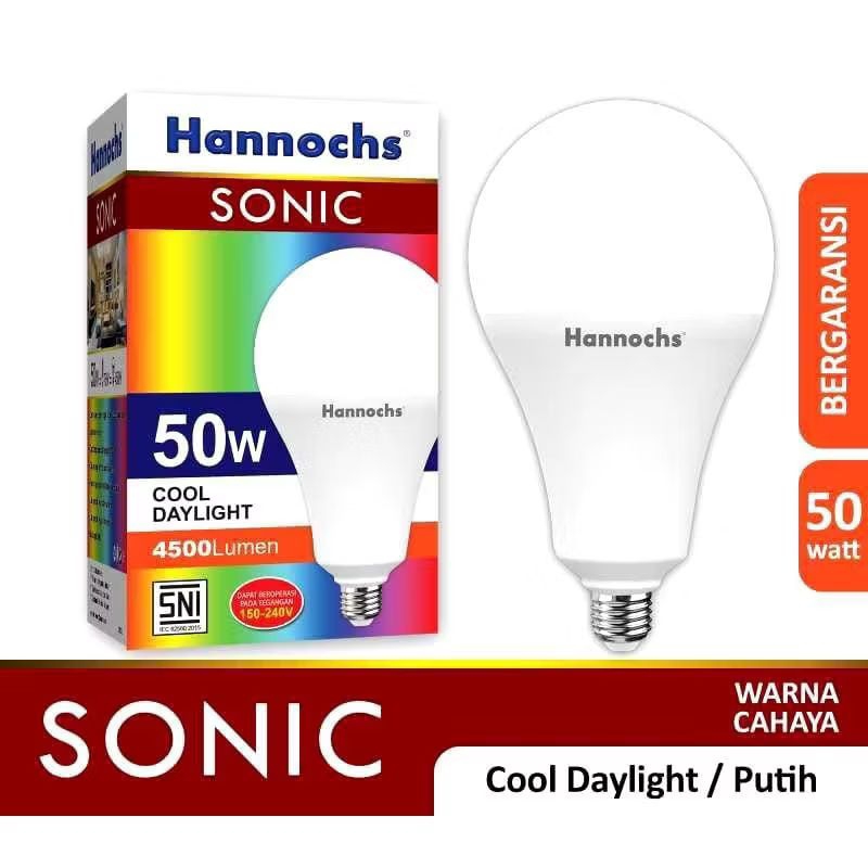 Lampu LED Hannochs Sonic 50W Led Bulb 50watt Hannochs