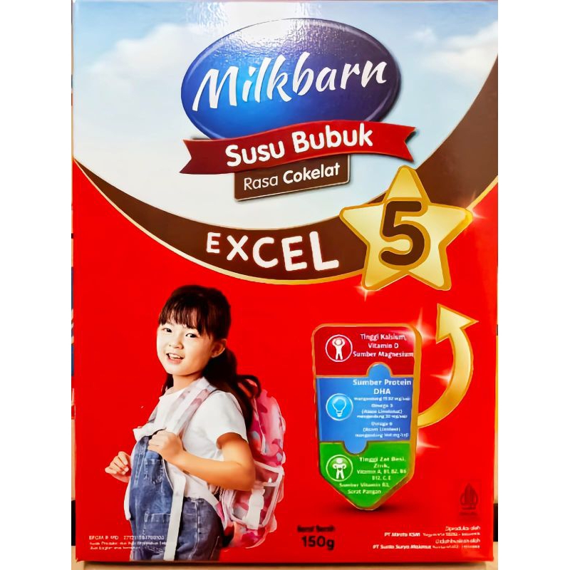 

Milkbarn - Susu Bubuk Rasa Cokelat - Excel 5 (5-12 Tahun) 150gr