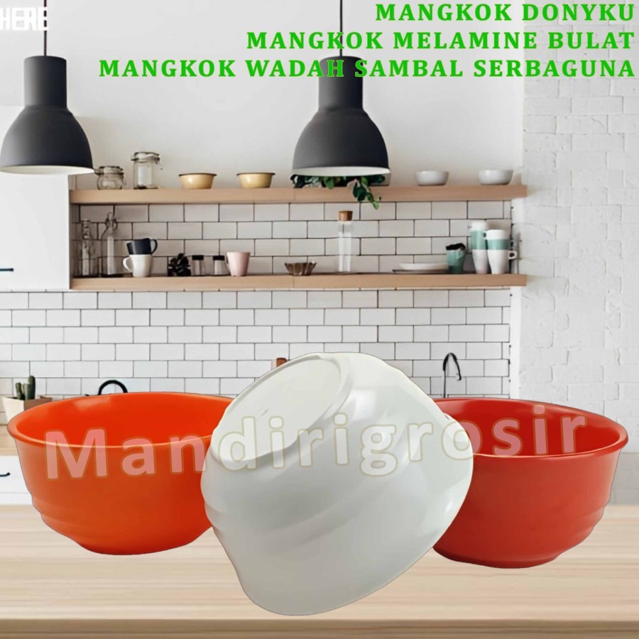 Mangkuk Melamine Bulat * Mangkuk Donyku * Mangkuk Wadah Serbaguna * MK-1320