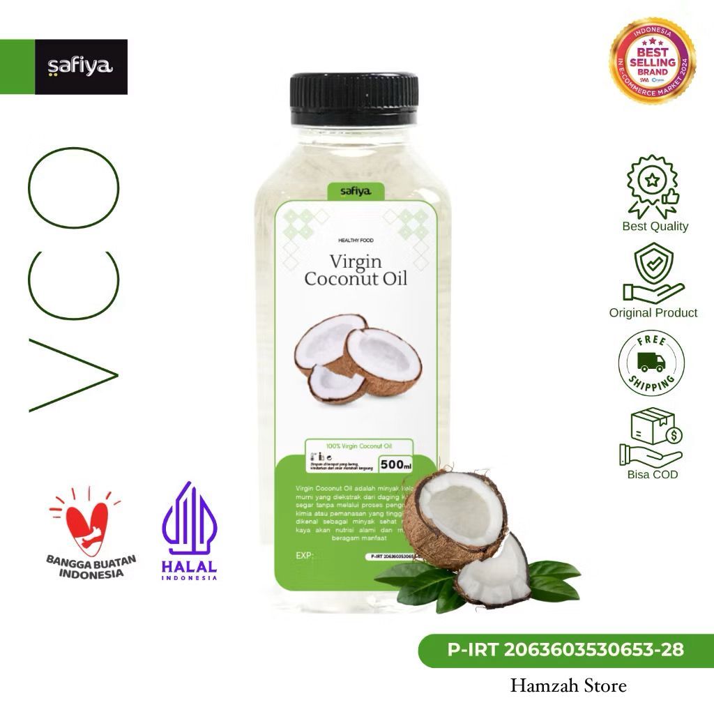 

Extra Virgin Coconut Oil Safiya || VCO Safiya 500ML