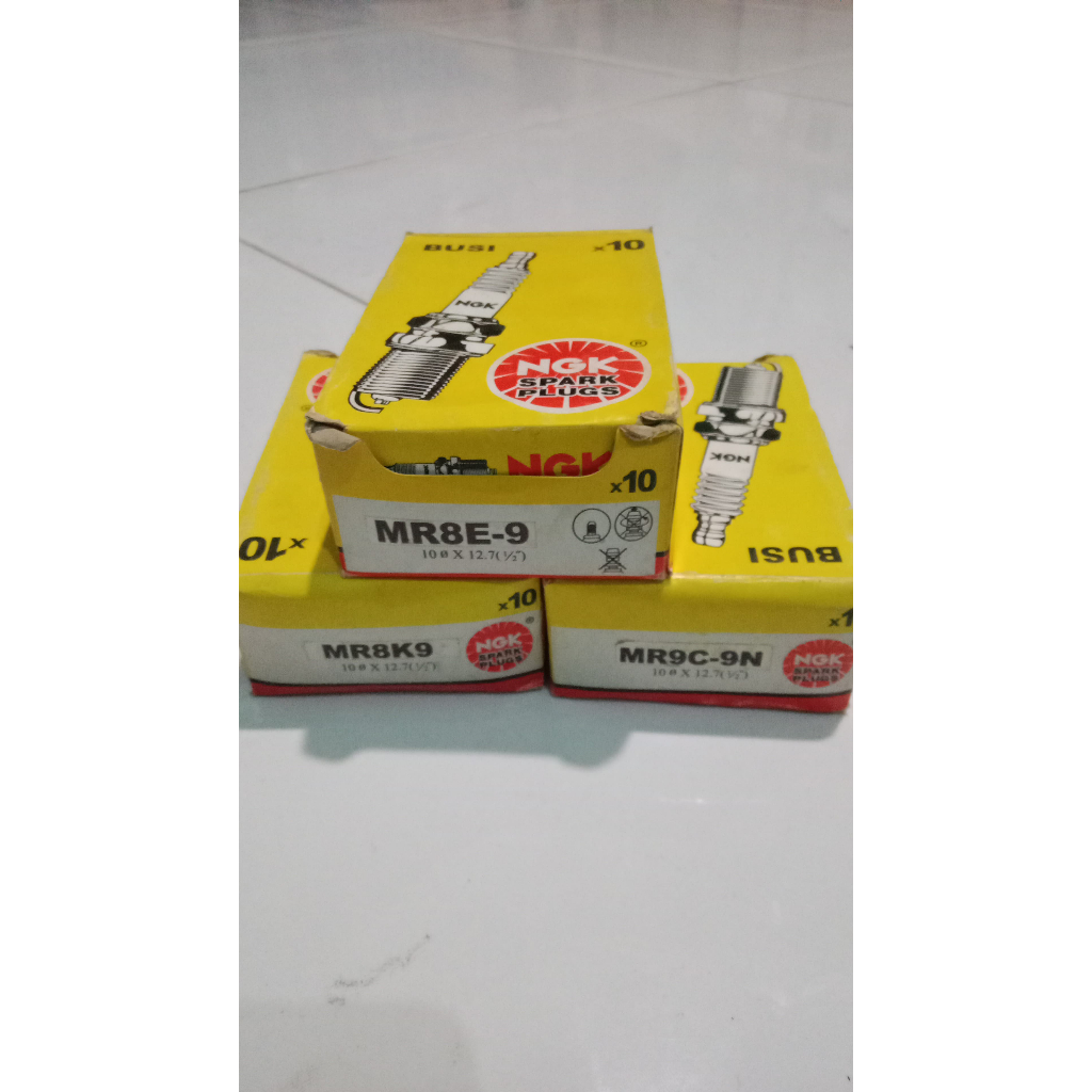 BUSI NGK MR8K-9 / MR8E-9 / MR9C-9N UNTUK MOTOR SATRIA FU / VIXION / ADV 150 DRAT PANJANG