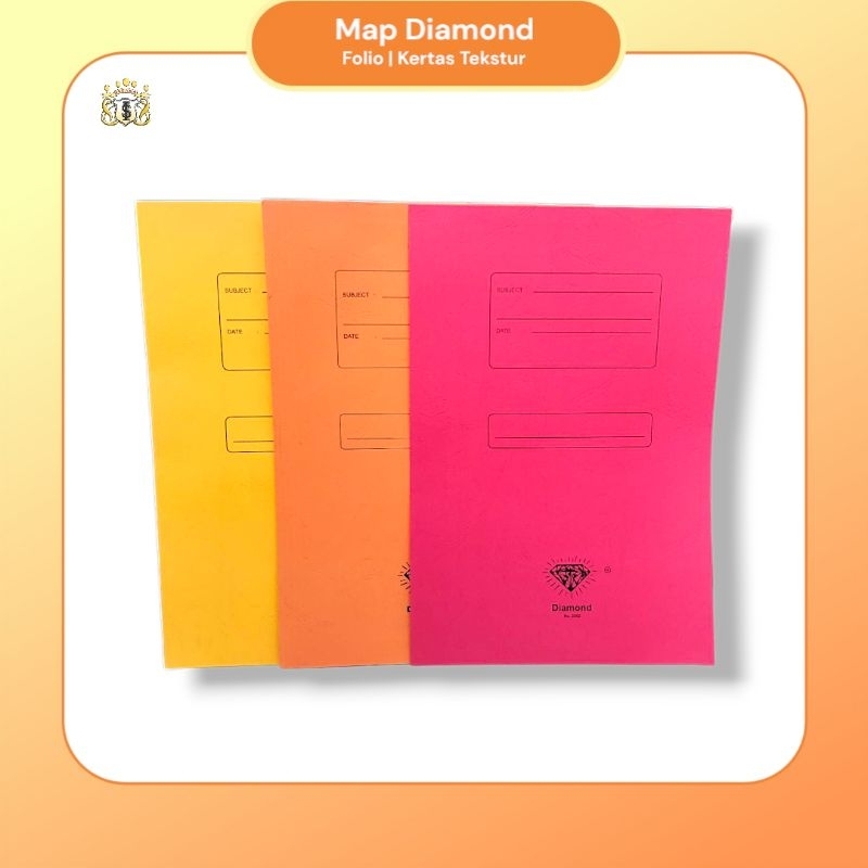 

Map Folio Diamond Tebal / Aneka Warna / Kertas Tekstur / Map Berkas / Serbaguna