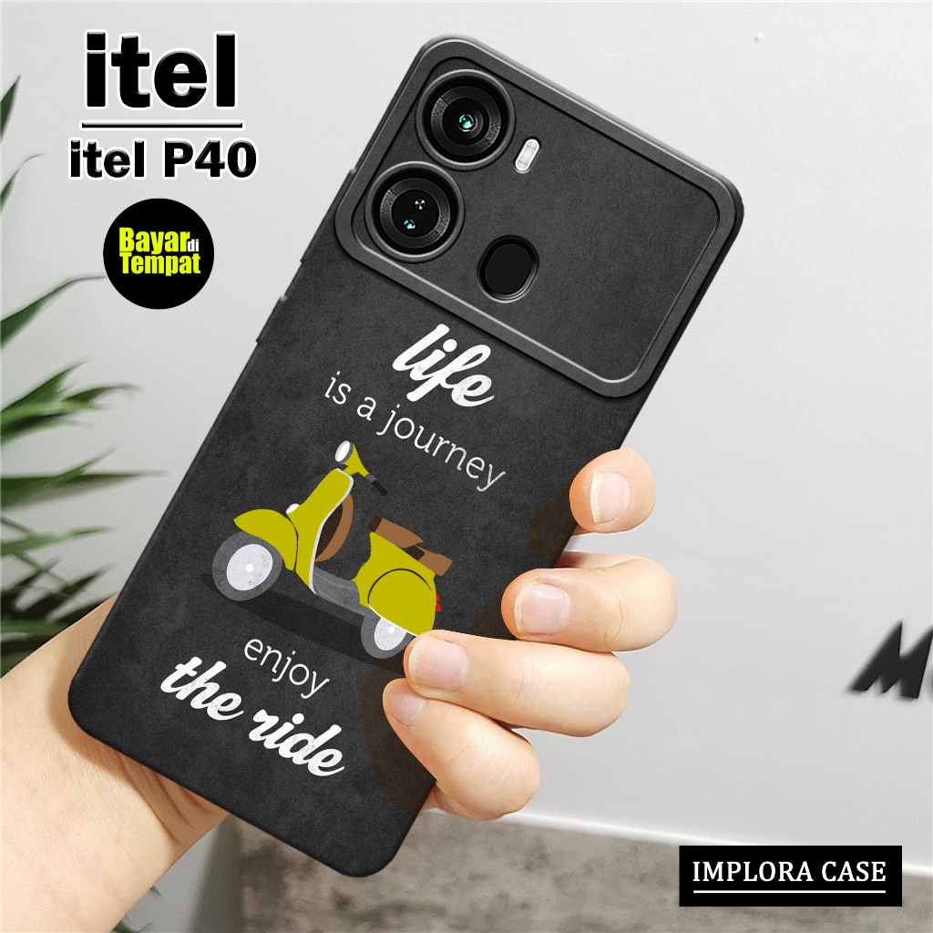 Softcase Itel P40 - Motif Vespa - IMPLORA CASE - Casing Itel P40 Case Hp Itel P40 Casing & Skin Hand