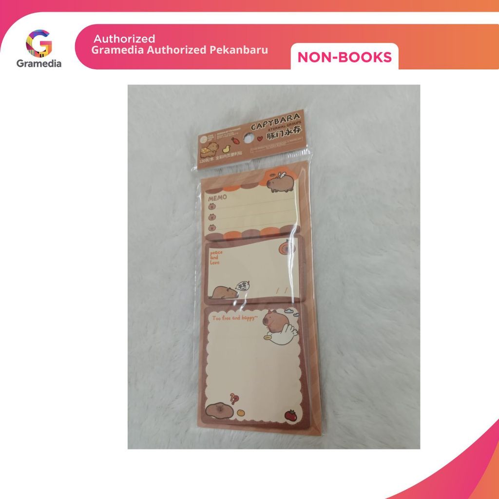 

Gramedia Pekanbaru - FYJ CAPYBARA STICK MEMO 3 IN1 BROWN FD81282