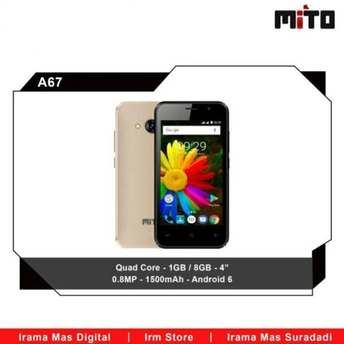 Hp smartphone android mito a67 CORE ram 1 3G Promo Cuci Gudang bonus maskeur