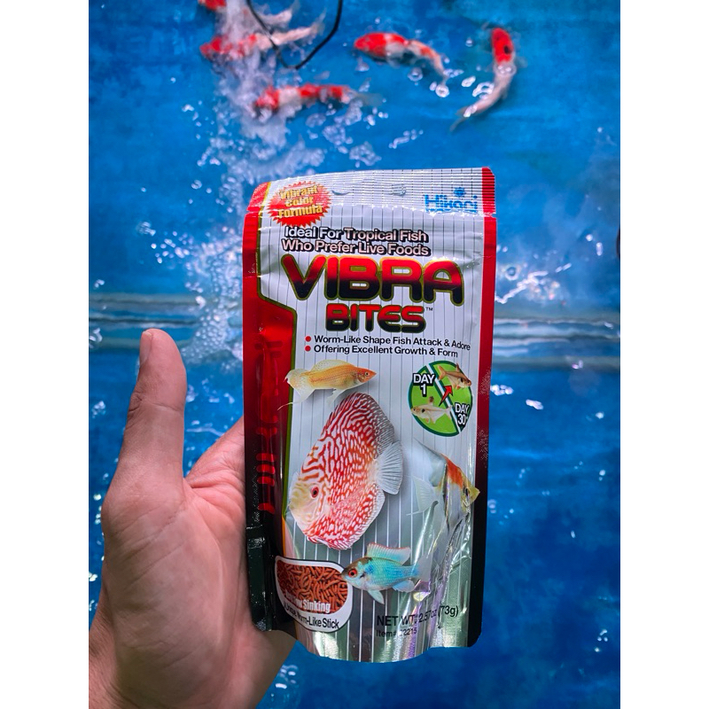 Pakan Ikan Hias Discus Gapi Manfish Hikari Vibra Bites 73gr