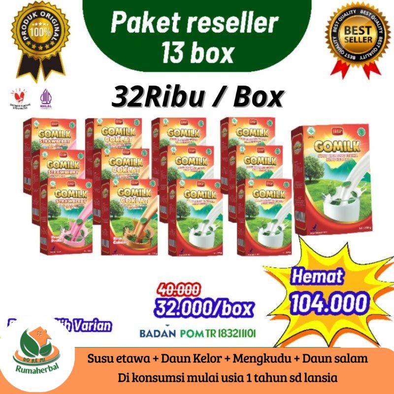 

GOMILK RESELLER 13 BOX BEBAS PILIH RASA