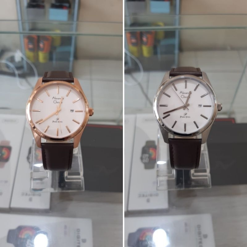 Jam tangan cowok Alexandre Christie AC 1027 MD Original Leather