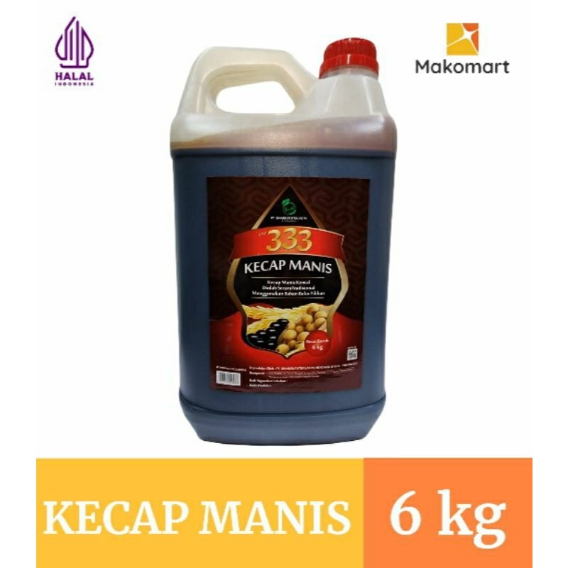 

Kecap Cap 333 Jerigen 6kg – Kecap Manis Kental, Hemat untuk Warung & UMKM