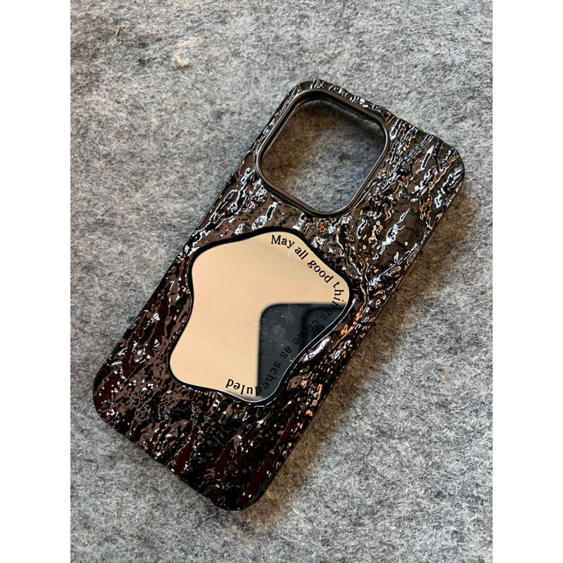 Hardcase Rock Grain Wrinkle Mirror - Iphone 15 Pro