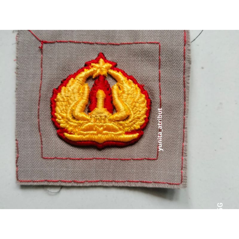 Bordir Super Timbul 3D Brevet pdl wing PTIK polri | bordir pin ptik polri