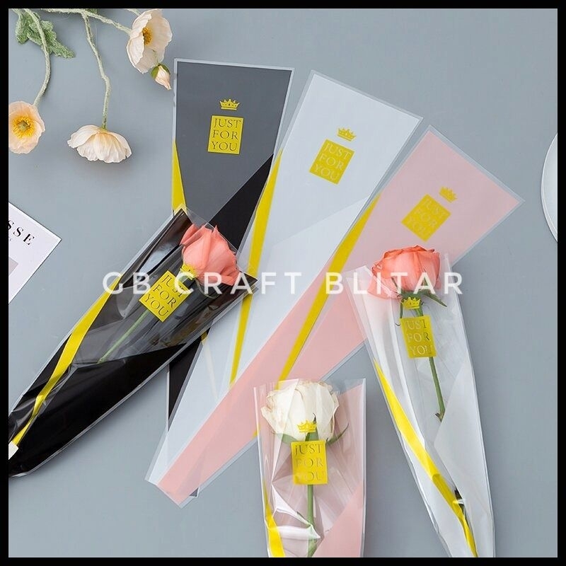 

(50pcs) Single Cellophane / Kertas Buket single Just For You
