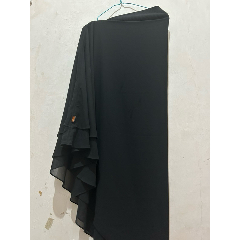 Khimar Hitam (Jilbab Umroh/Haji) Merk Rahmat Sanjaya