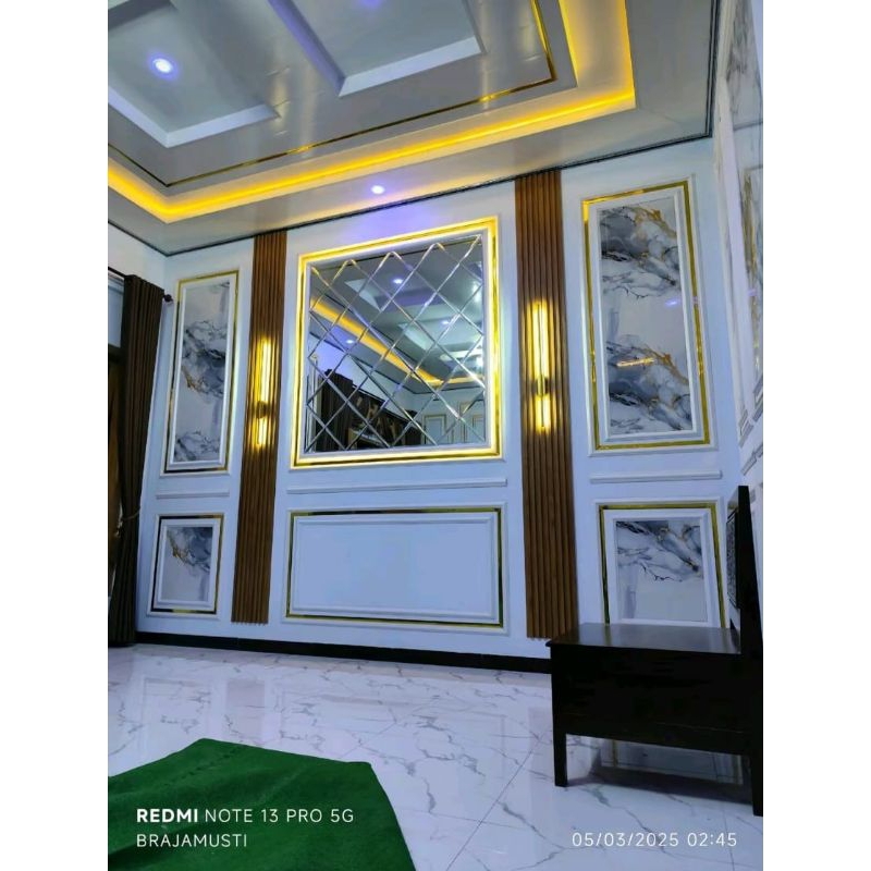 WPC WALL PANEL DAN UPVC PANEL MARMER TERPASANG