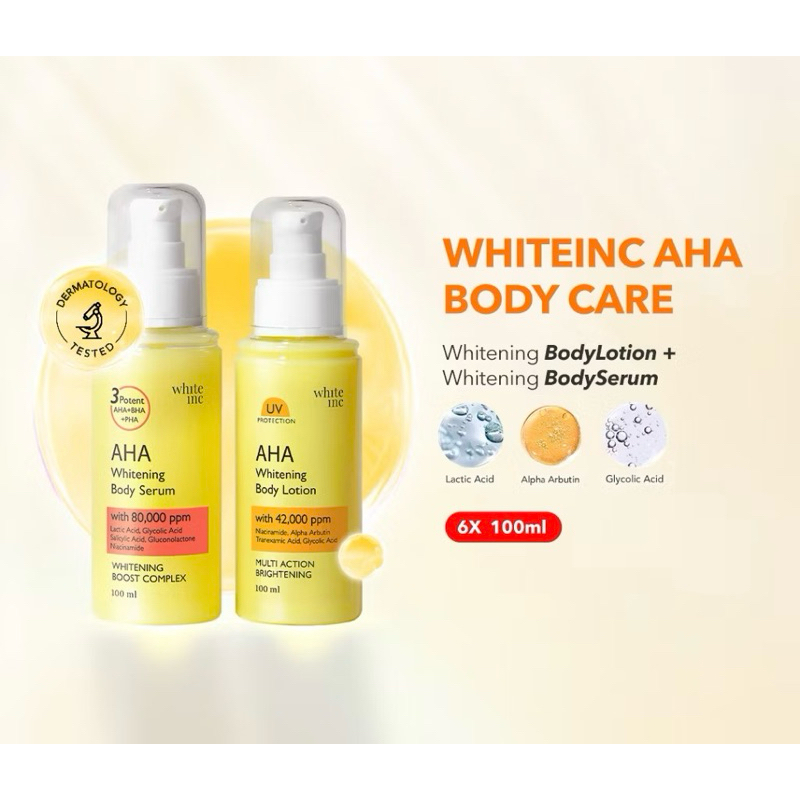 WHITE INC AHA WHITENING BODY CARE
