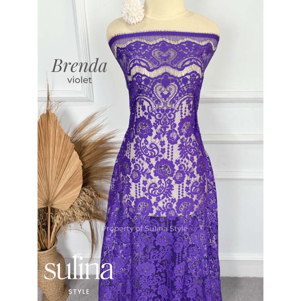 Sulina Style - Kain Kebaya Semi Prancis Saint Lorraine Metallic Brenda
