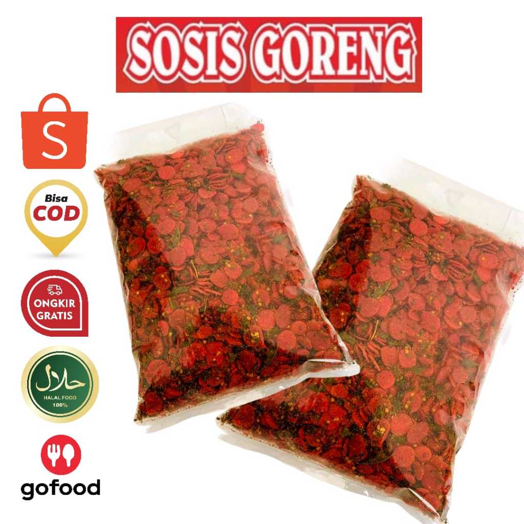 

Sosreng 1 KG Sosis Goreng Bumbu Gurih Pedas Daun Jeruk / Sosreng Gurih Renyah