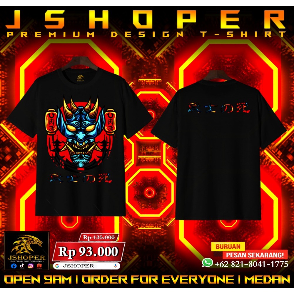 BAJU KAOS DISTRO , YAKUZA-1 Cotton Combed