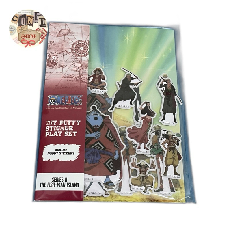 

One Piece DIY Puffy Sticker Play Set Series 2 the fish-man Island