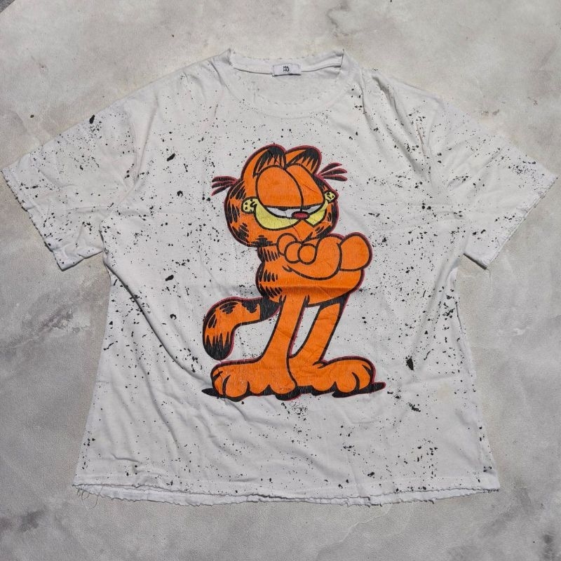 baju kaos mas Hui garfielf ripped